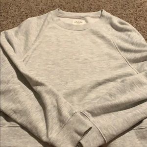 Light grey comfy crop top